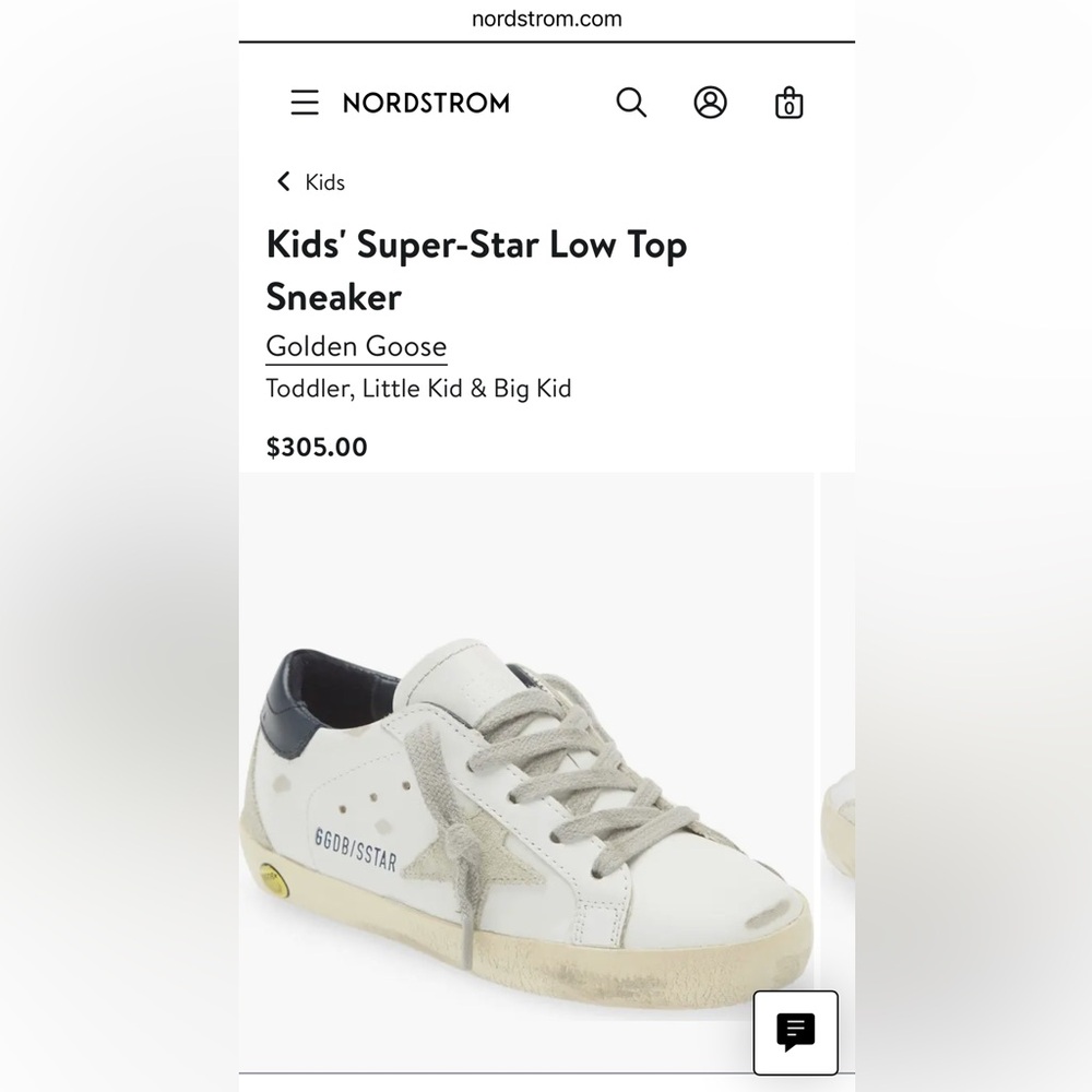 Golden Goose Kids' Super-Star Low Top Sneaker
